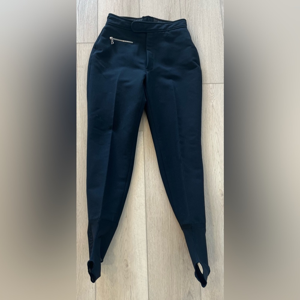 Vintage Bogner Elaine Stirrup Ski Snow Pants Black Slim Fit Stretch Women’s 10